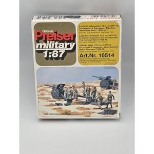 Preiser Military 1:87 Light Field Howitzer 10.5cm leFH 18 Kit 16514 HO Scale